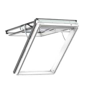 Dálkově ovládané výklopně-kyvné střešní okno VELUX INTEGRA GPU